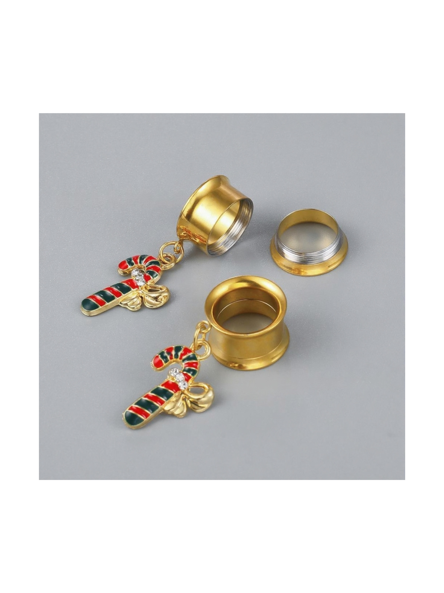 Christmas Dangle Ear Tunnels – Holiday Collection