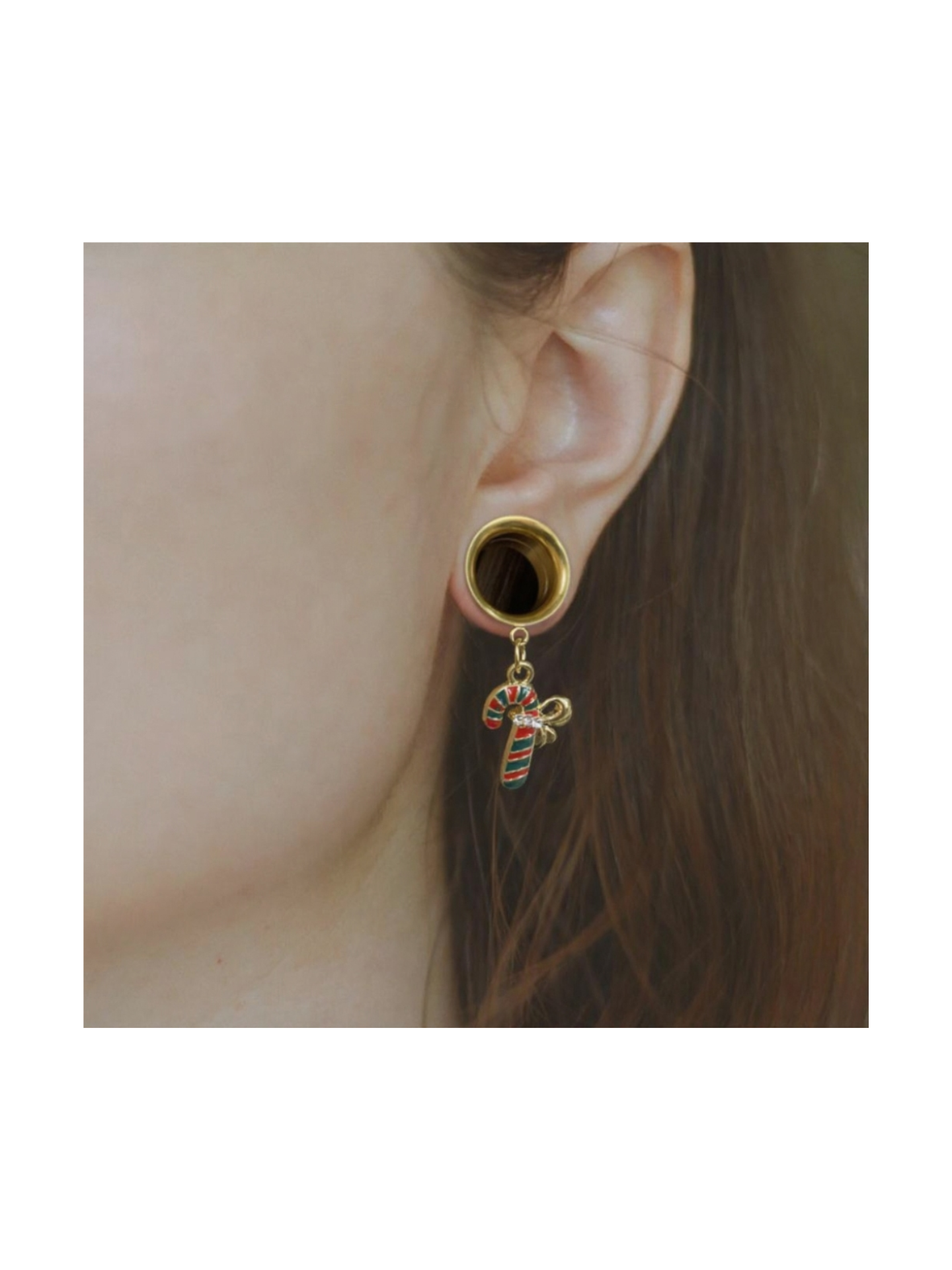 Christmas Dangle Ear Tunnels – Holiday Collection