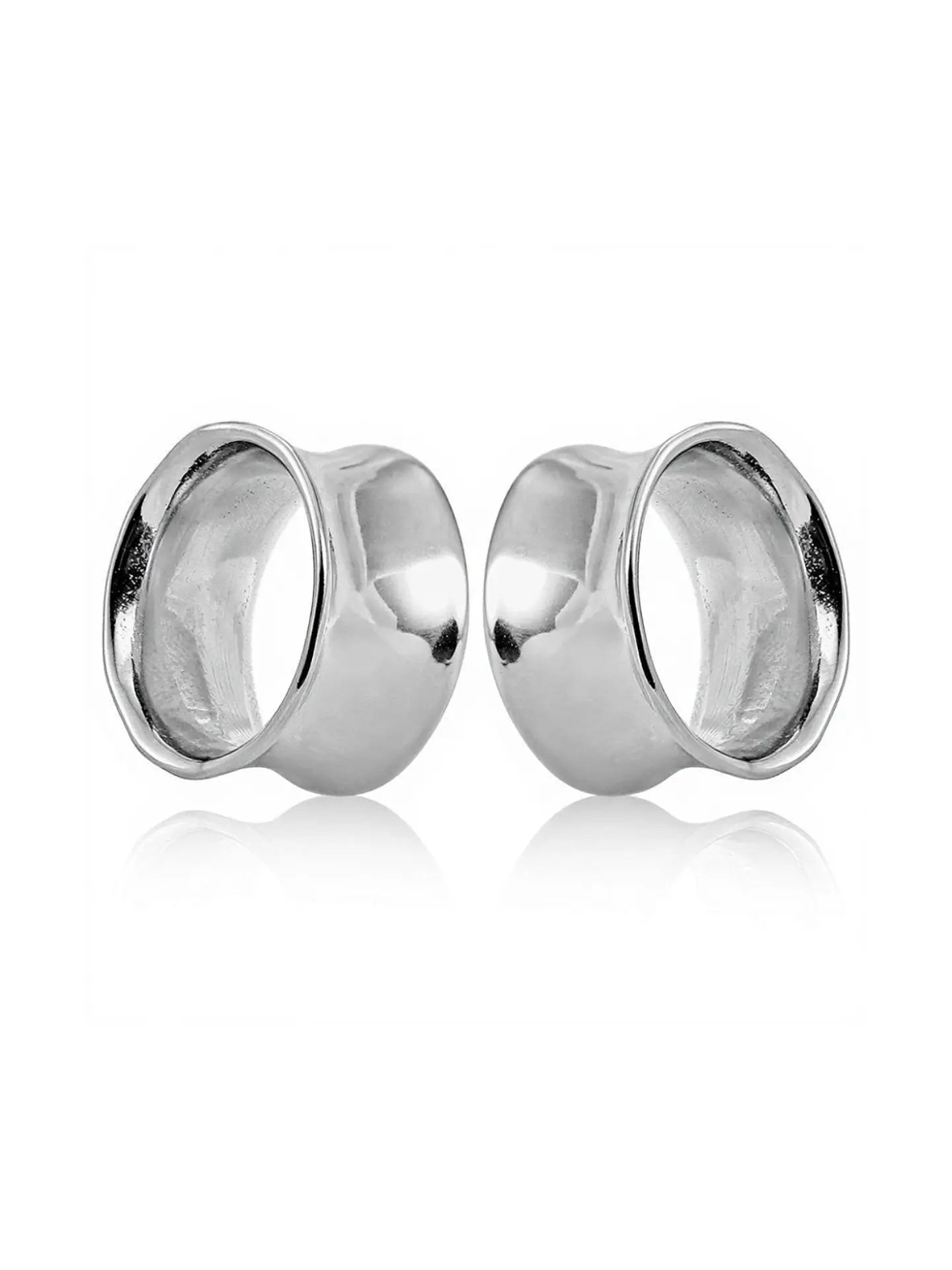 Double Flared Stainless Steel Ear Tunnels – PVD Vacuum Plated