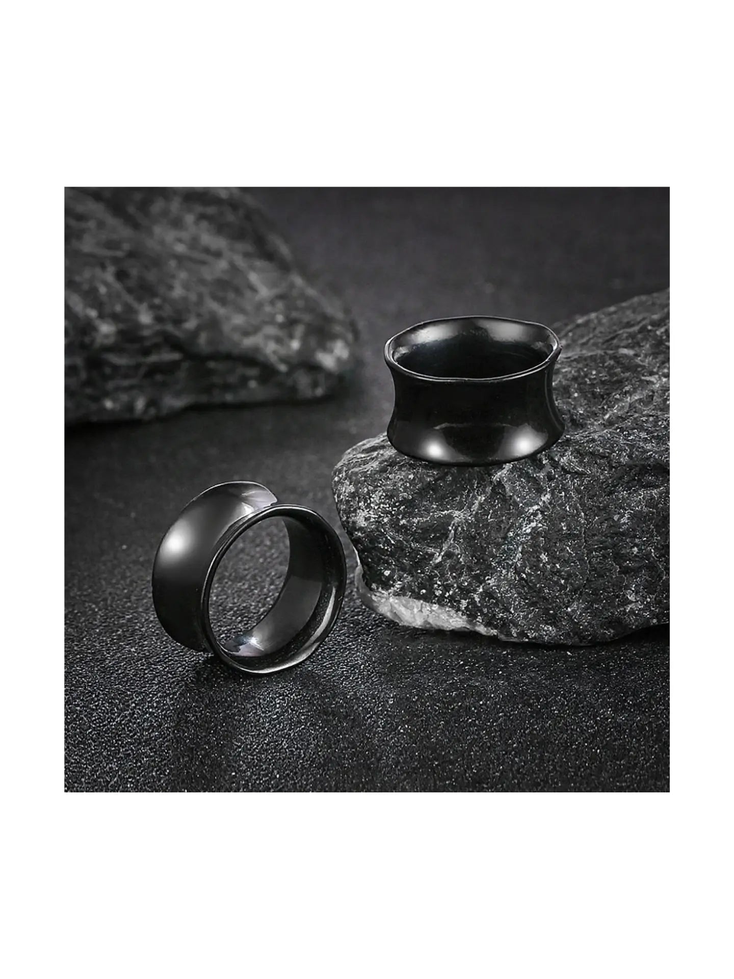 Double Flared Stainless Steel Ear Tunnels – PVD Vacuum Plated