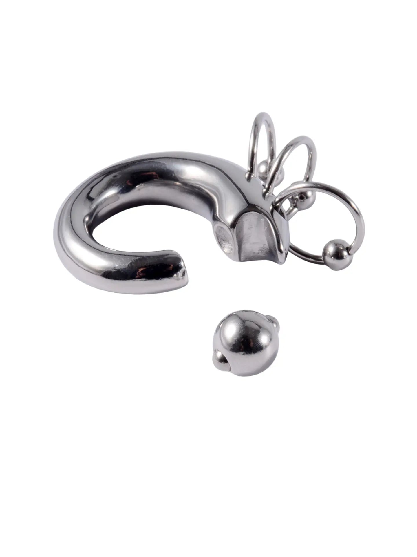 Boucles d'oreilles triples empilées PunkPlugs