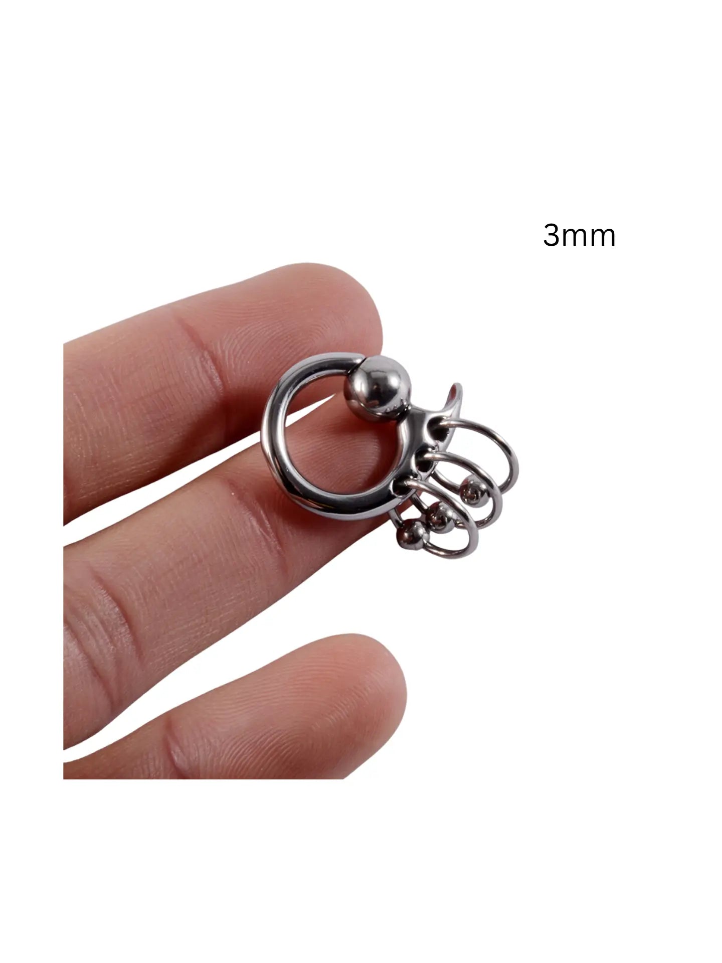 Boucles d'oreilles triples empilées PunkPlugs