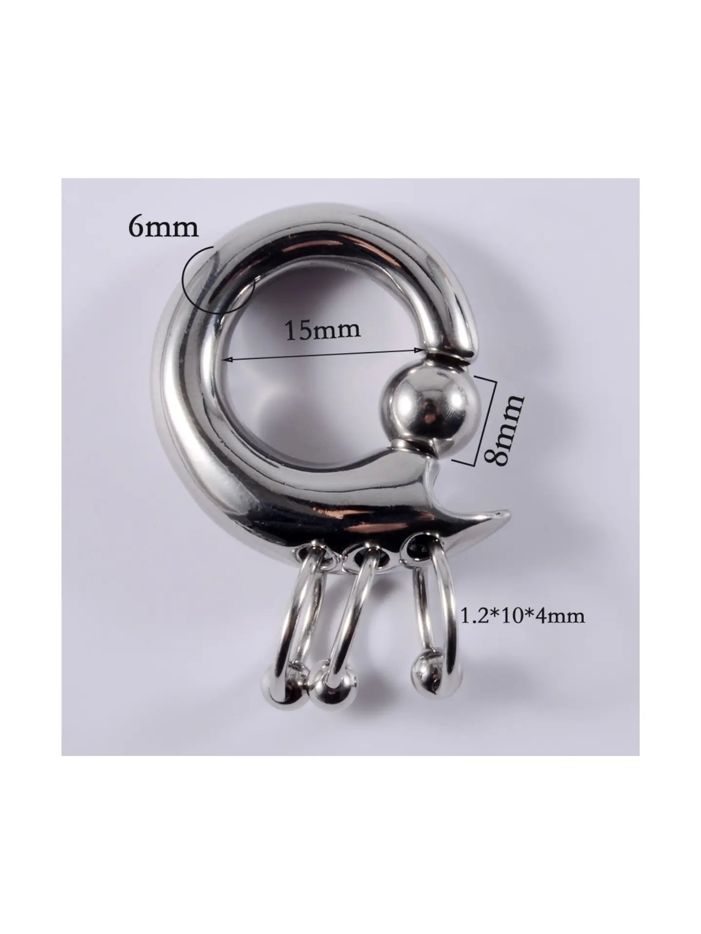 Boucles d'oreilles triples empilées PunkPlugs