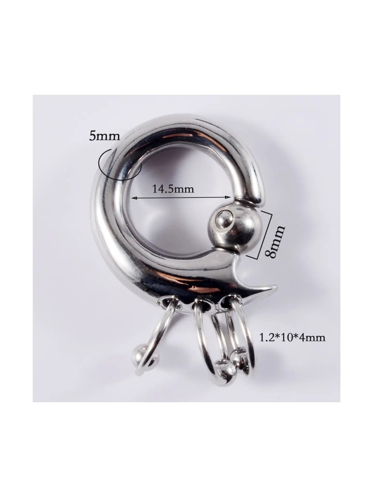 Boucles d'oreilles triples empilées PunkPlugs