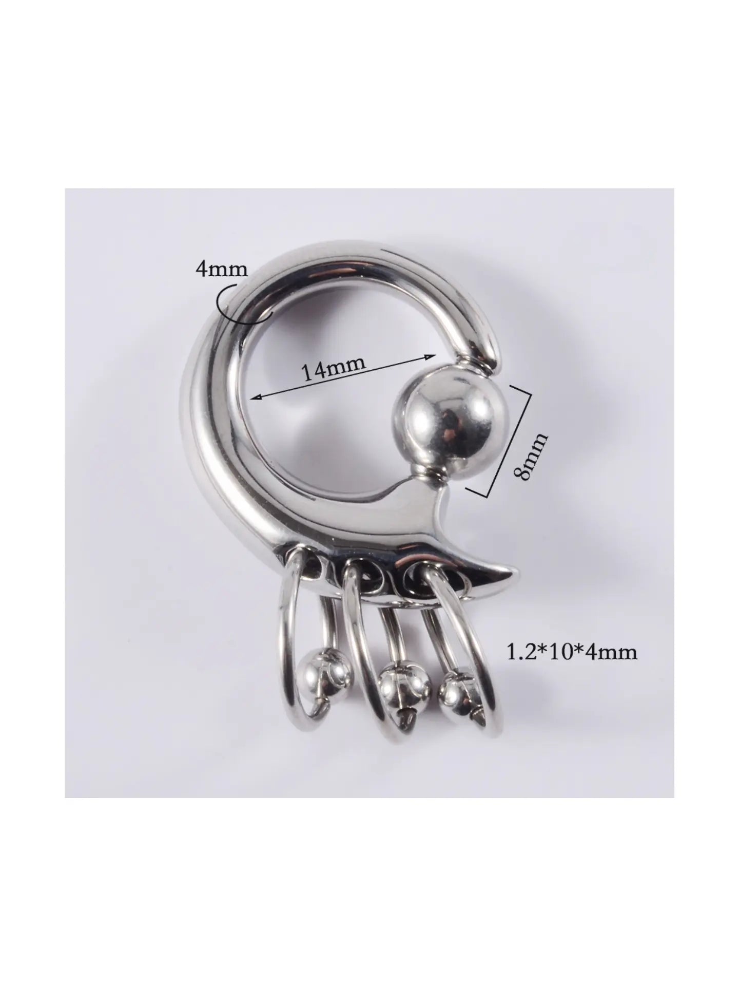 Boucles d'oreilles triples empilées PunkPlugs