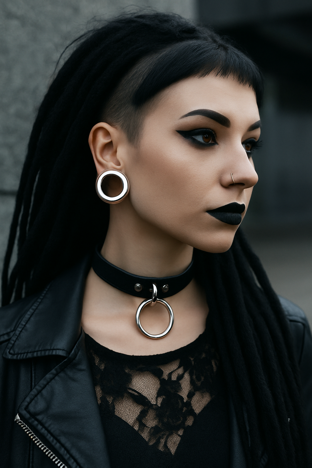 Flat-Flared Threaded Ear Tunnels Petite & Large Size