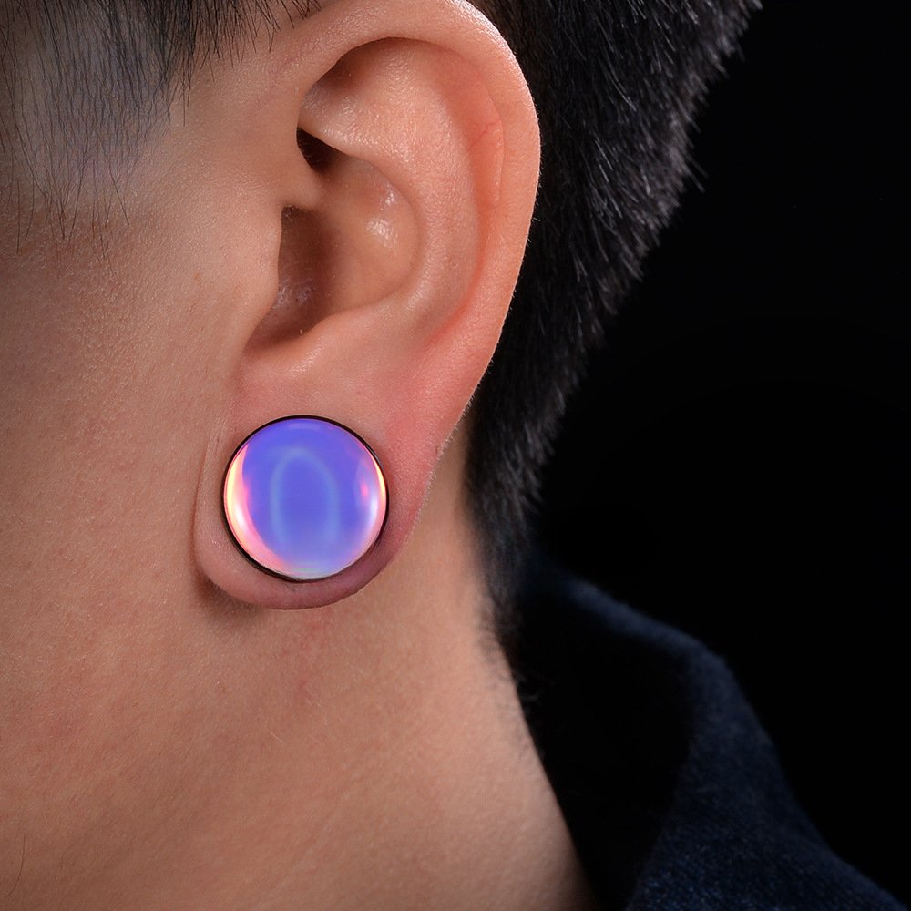 PunkPlugs Reflective Ear Plugs and TunnelsSolid DesignPink - PunkPlugs