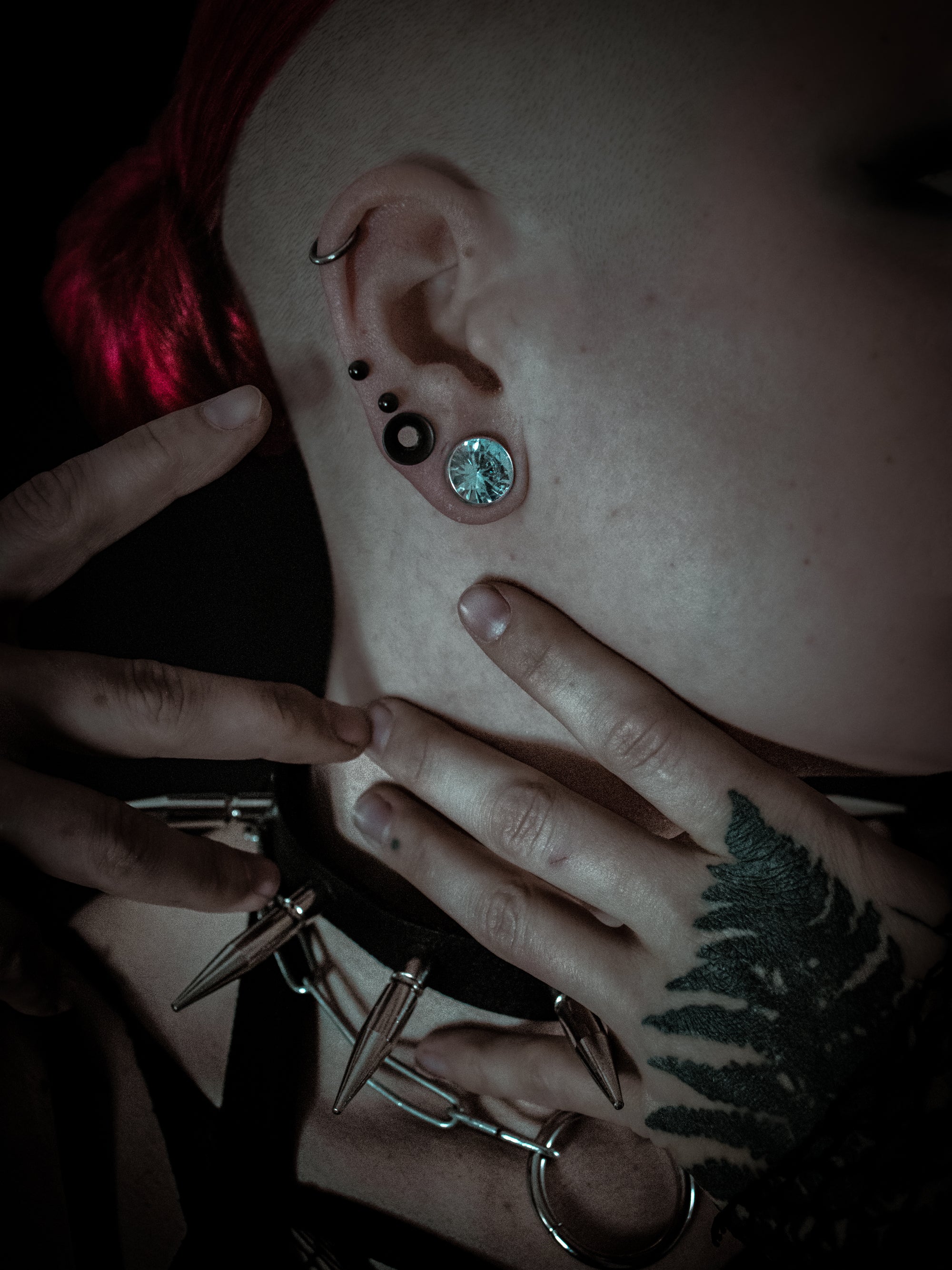 gem stone ear gauges plugs