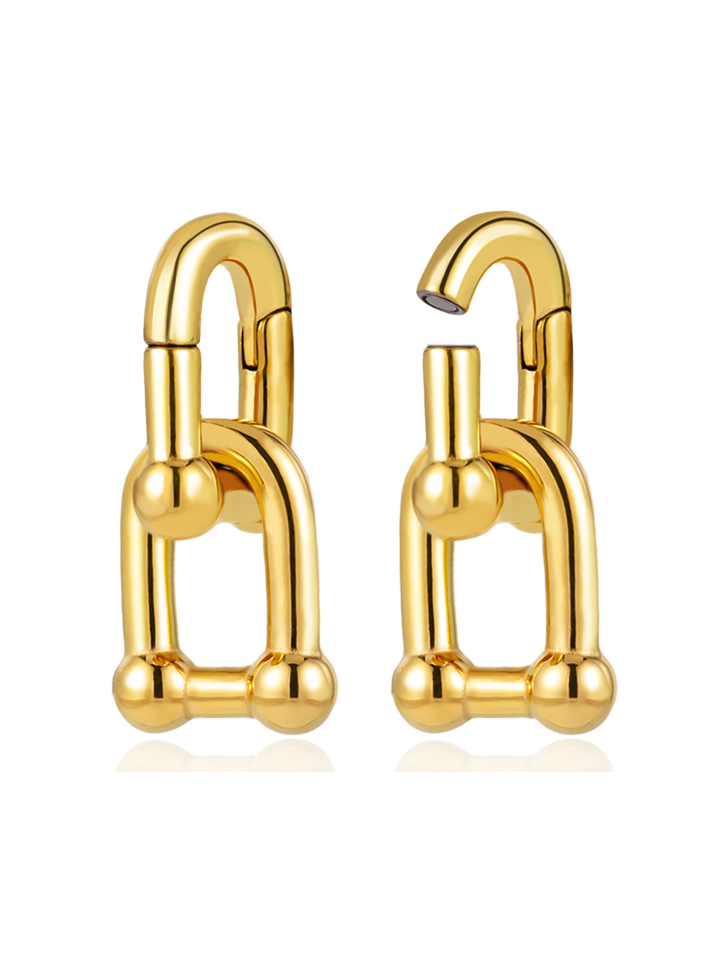 Ocean Wave Stainless Steel Ear Weights/Hangers