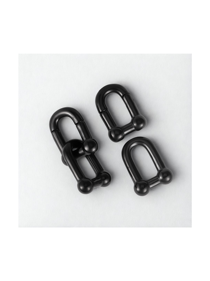 Ocean Wave Stainless Steel Ear Weights/Hangers