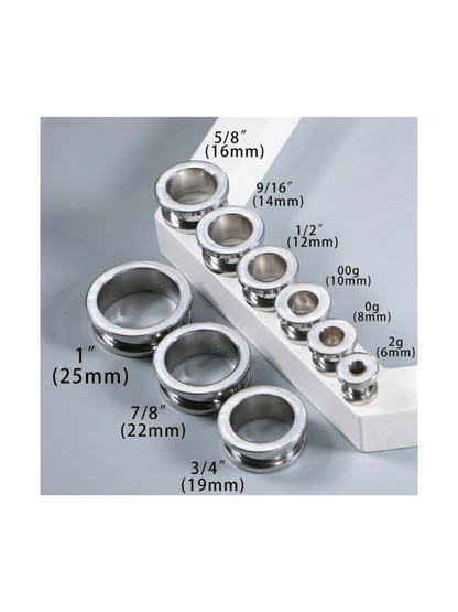 Opalite Inlay Ear Tunnels