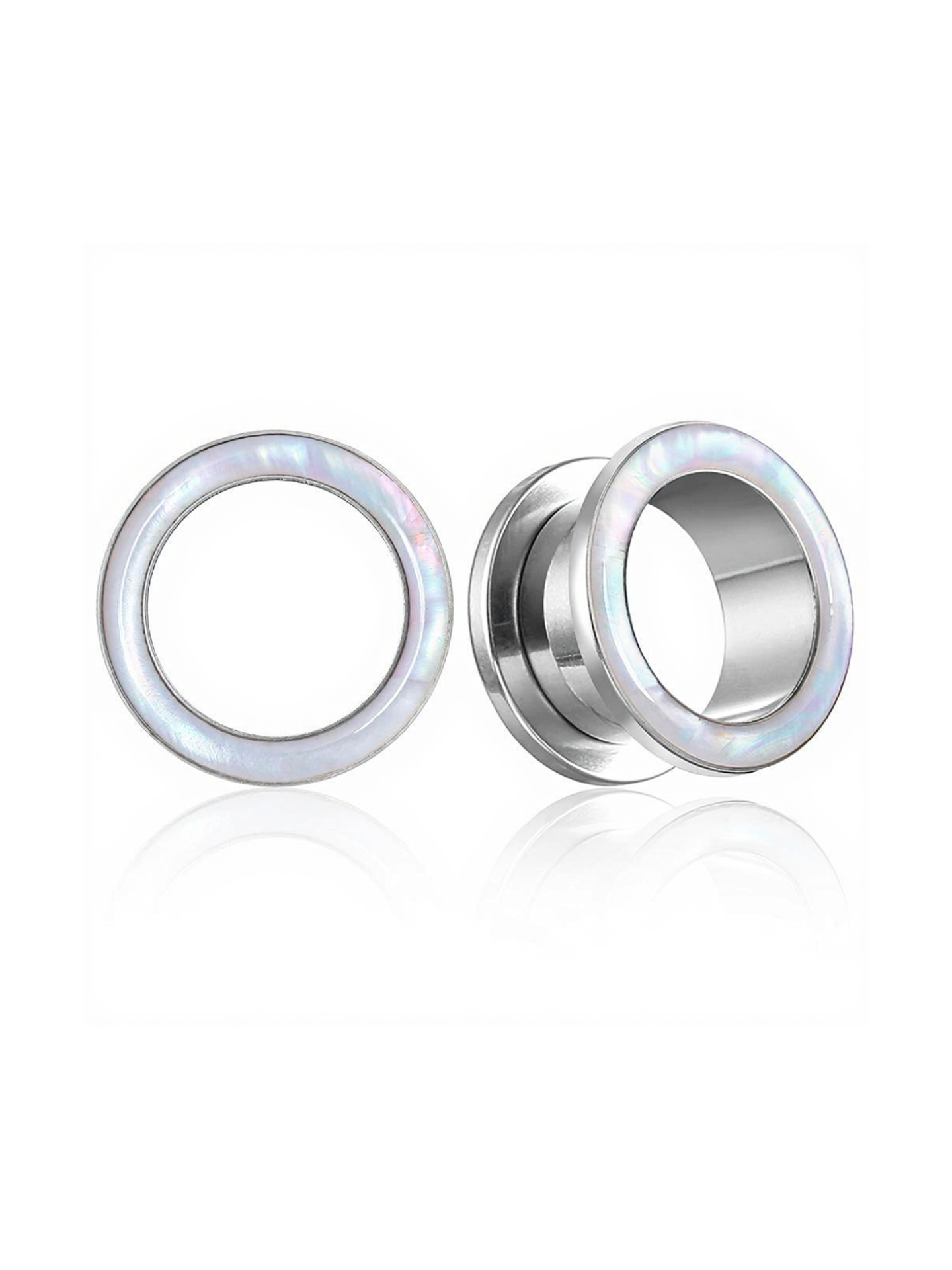 Opalite Inlay Ear Tunnels