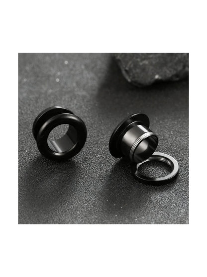 Polished Round Flare Ear Tunnels