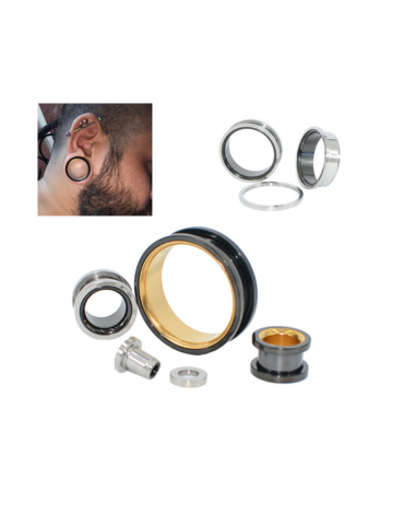  flate flared ear tunnels