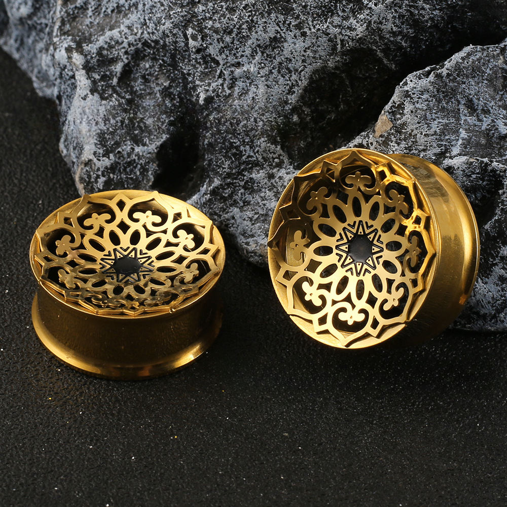 Mandala Ear Tunnels