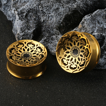 Mandala Ear Tunnels