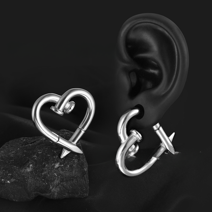 PunkPlugs Nailed It! Heart-Shape Ear Hangers