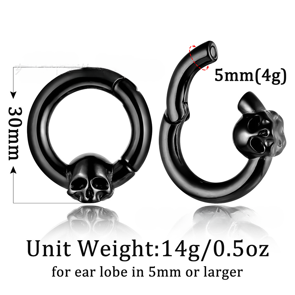 skull ear hangers