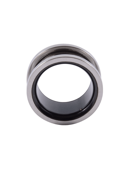 dual color flate flared ear tunnels