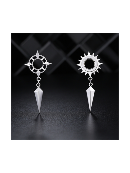 Starburst Spike Dangle Ear Tunnels