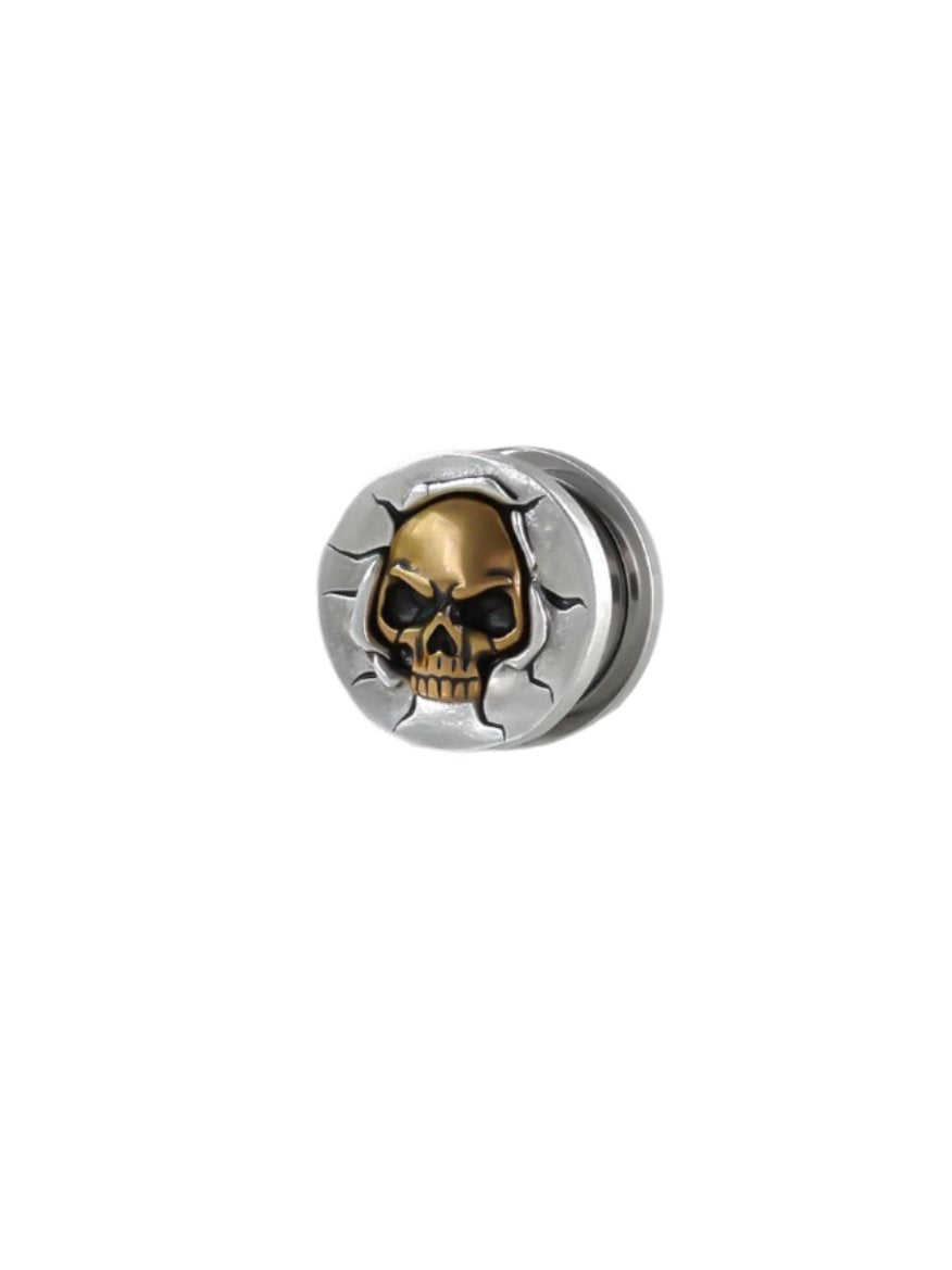 Clearance! Punkplugs Skull Ear PlugsSilver3/4" (19mm) - PunkPlugs