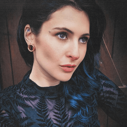 Double flared ear tunnels for men and women