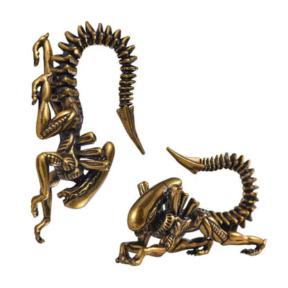 PunkPlugs Alien Ear HangersGoldSingle (1 piece) - PunkPlugs