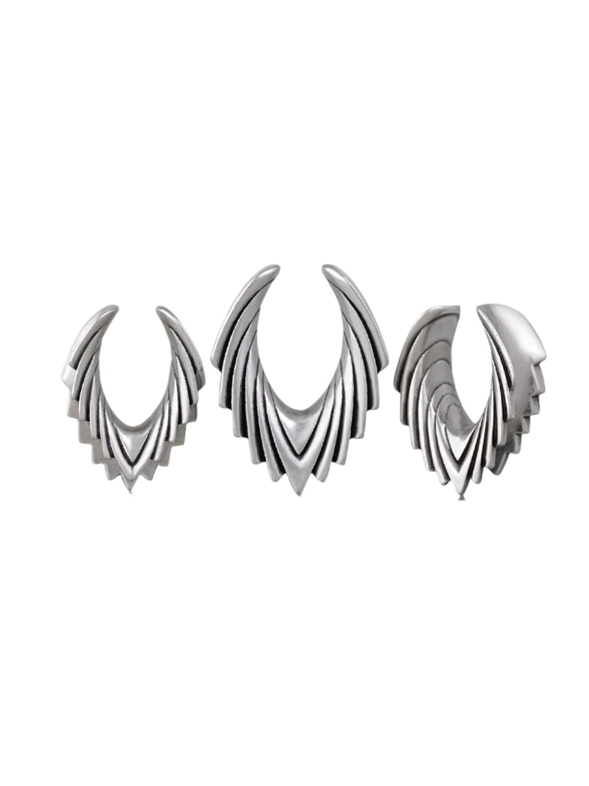 PunkPlugs Angel Wings Streamline Copper Ear Saddles TunnelsGold0g (8mm) - PunkPlugs