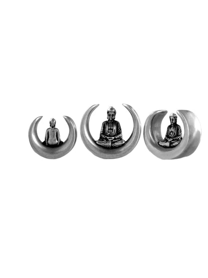 PunkPlugs Buddha Design Copper Ear TunnelsGold0g (8mm) - PunkPlugs