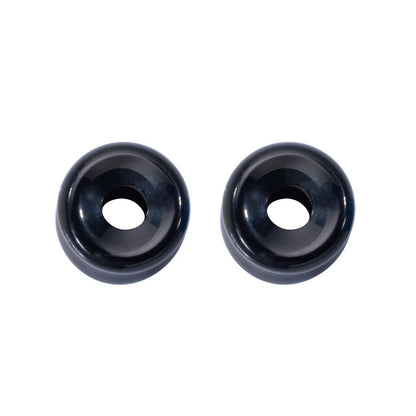 PunkPlugs Natural Stone Ear TunnelsBlack0g (8mm) - PunkPlugs