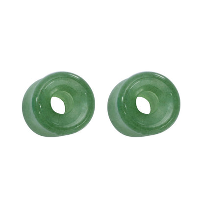 PunkPlugs Natural Stone Ear TunnelsGreen0g (8mm) - PunkPlugs