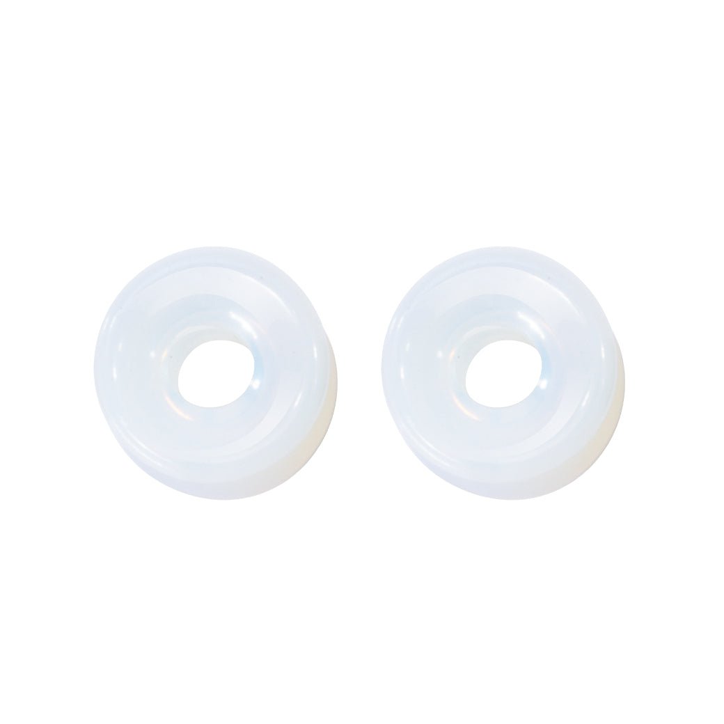 PunkPlugs Natural Stone Ear TunnelsWhite0g (8mm) - PunkPlugs