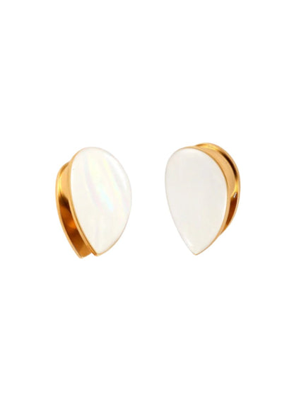 PunkPlugs Pearl Waterdrop Ear PlugsGold2g (6mm) - PunkPlugs