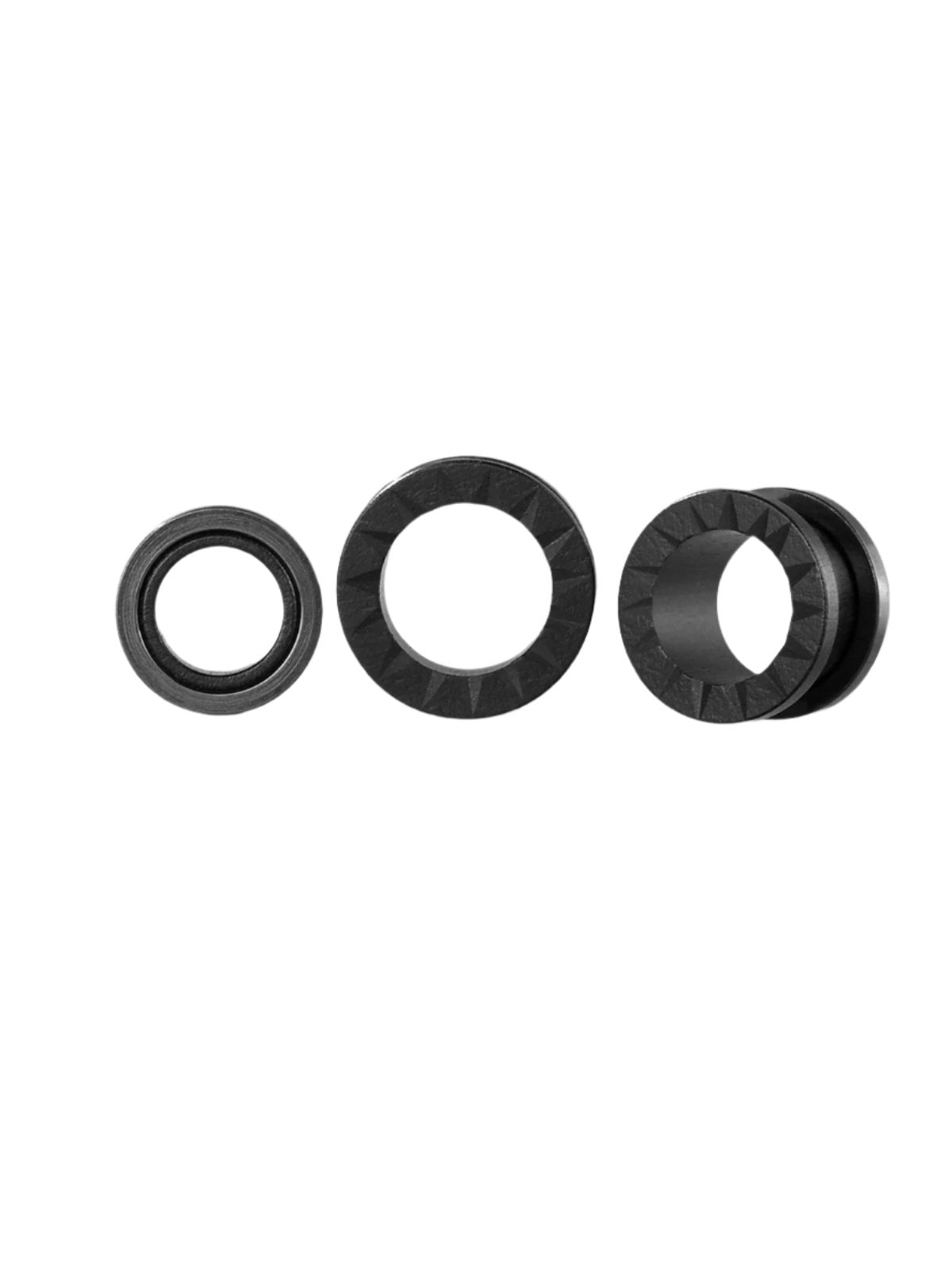 PunkPlugs Pulley Teeth Wooden Ear TunnelsBlack2g (6mm) - PunkPlugs