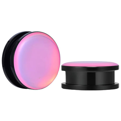 PunkPlugs Reflective Ear Plugs and TunnelsSolid DesignPink - PunkPlugs