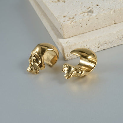 skull head ear weights