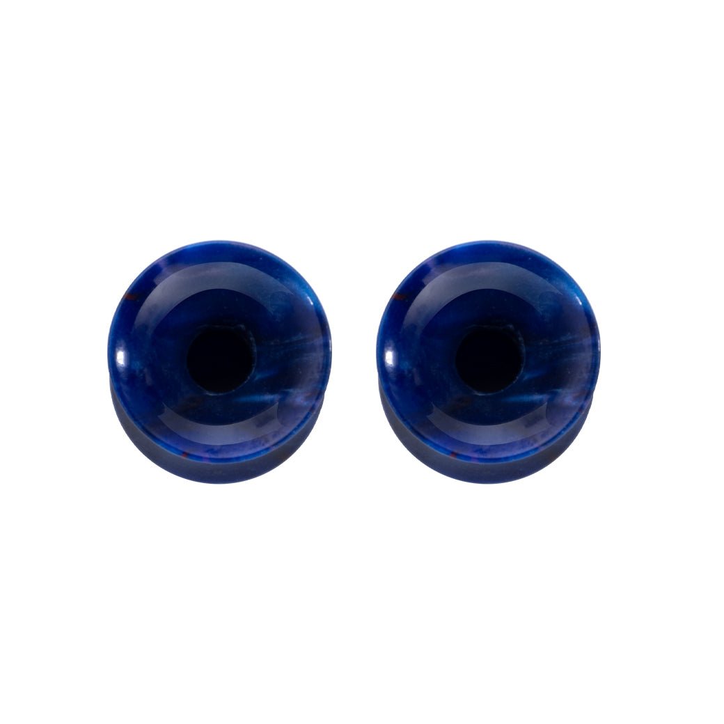 PunkPlugs Tie Dye Swirl Acrylic Ear TunnelsBlue2g (6mm) - PunkPlugs