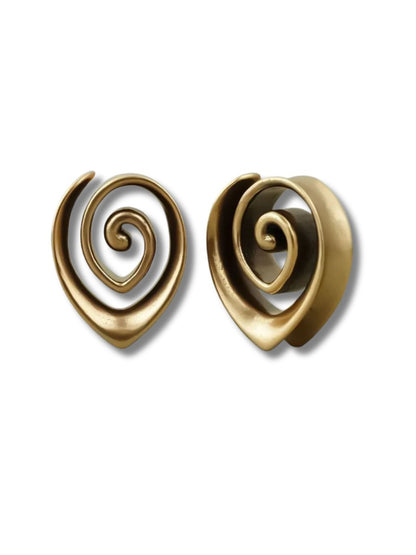 Punkplugs Twisted Spiral Ear TunnelsGold0g (8mm) - PunkPlugs