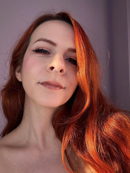 Anneau de piercing effet corde torsadée – Argent, Or et Noir