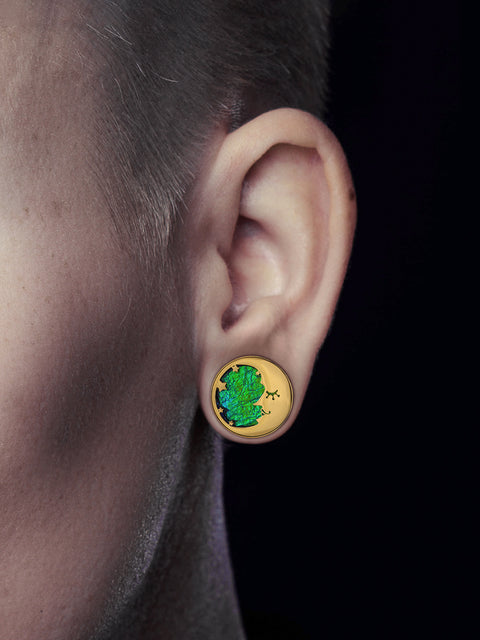 PunkPlugs Moon Sun Opal Ear Plugs Expanders